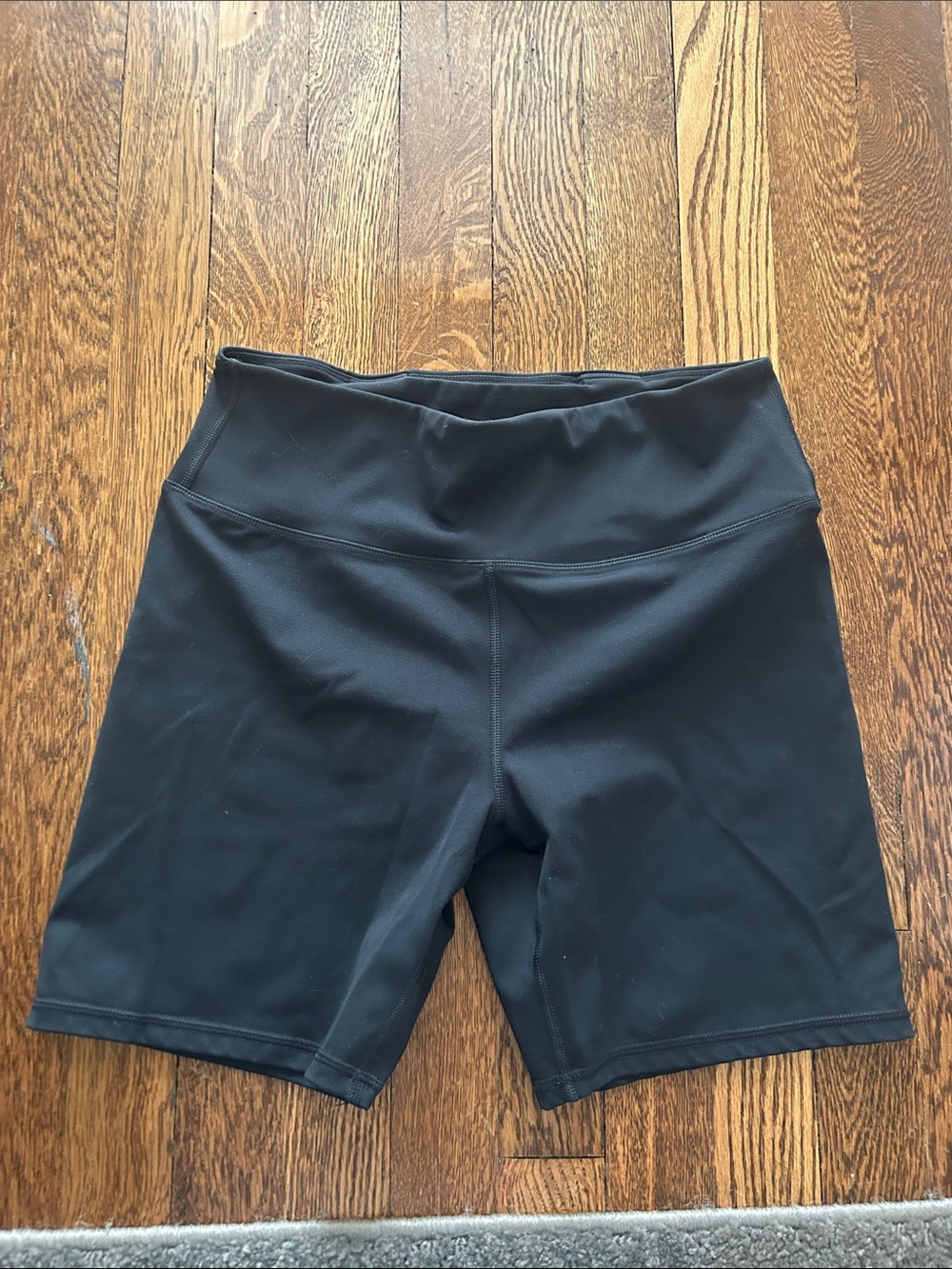 Amazon Women's Black High-Rise Bike Shorts